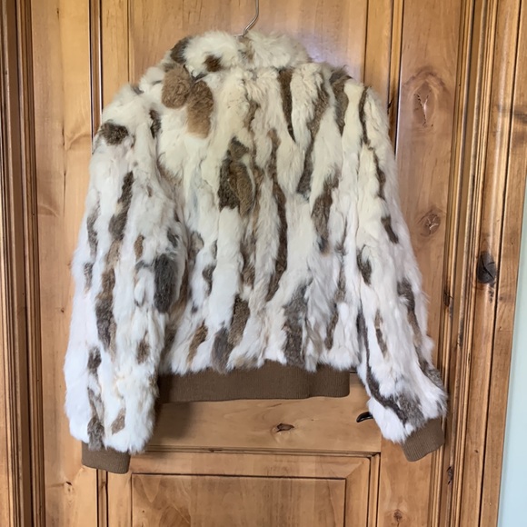 Vintage rabbit fur jacket Size M - Picture 4 of 8